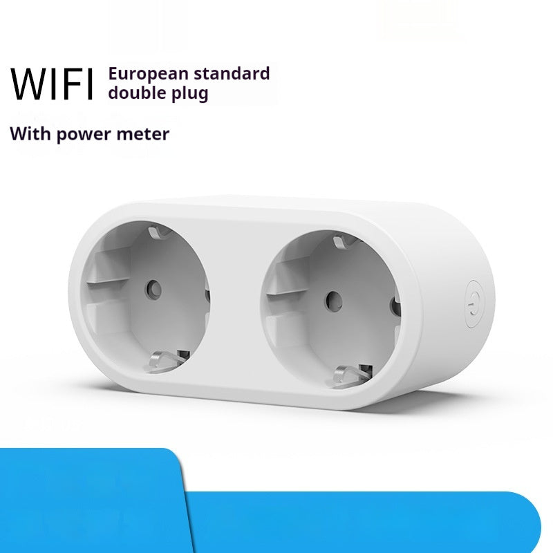 Graffiti European Standard 16A Smart WiFi Plug 2-in-1 Power